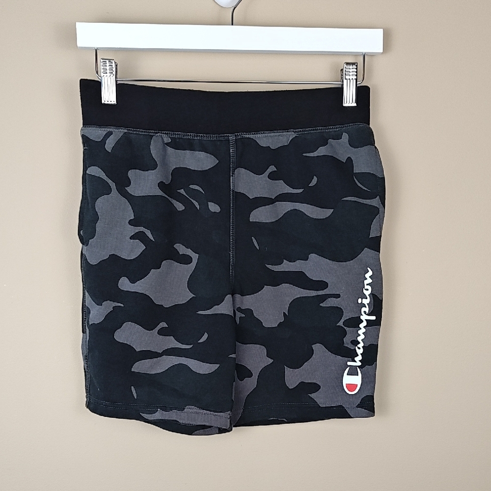 Champion Black and Gray Camouflage Shorts